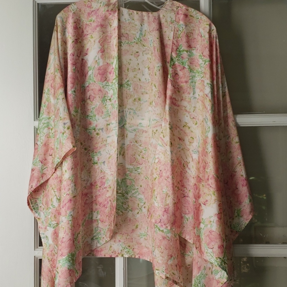 Light Pink Silk Kimono